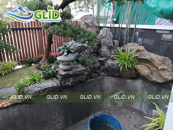 Thiết Kế Thi Công Hồ Cá Koi Vinhome Ocean Park Gia Lâm